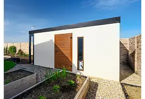 OIKA® Zahradní domek s oknem, světlíkem a přístřeškem