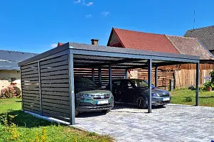 Prostorný přístřešek OIKA® pro 2 auta