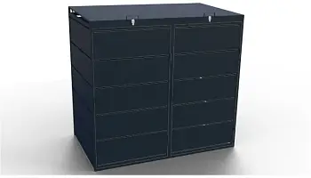 OIKA® Box na popelnice 240l - 2 box