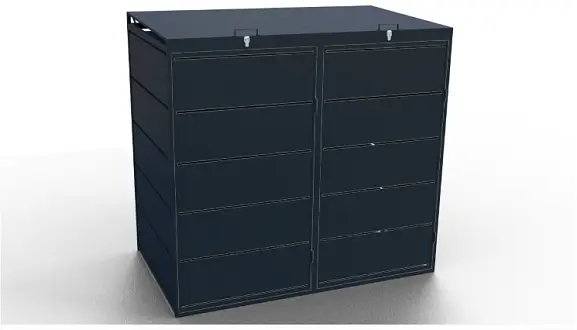 OIKA® Box na popelnice 240l - 2 box