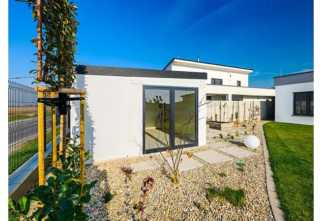 OIKA® Zahradní domek s dvojitými prosklenými a jednokřídlými dveřmi