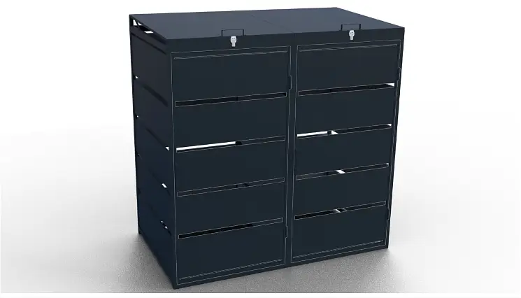 OIKA® Box na popelnice 120l - 2 box