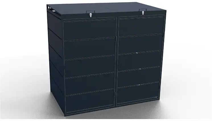 OIKA® Box na popelnice 240l - 2 box