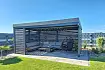 OIKA® Pergola s lamelovými stěnami