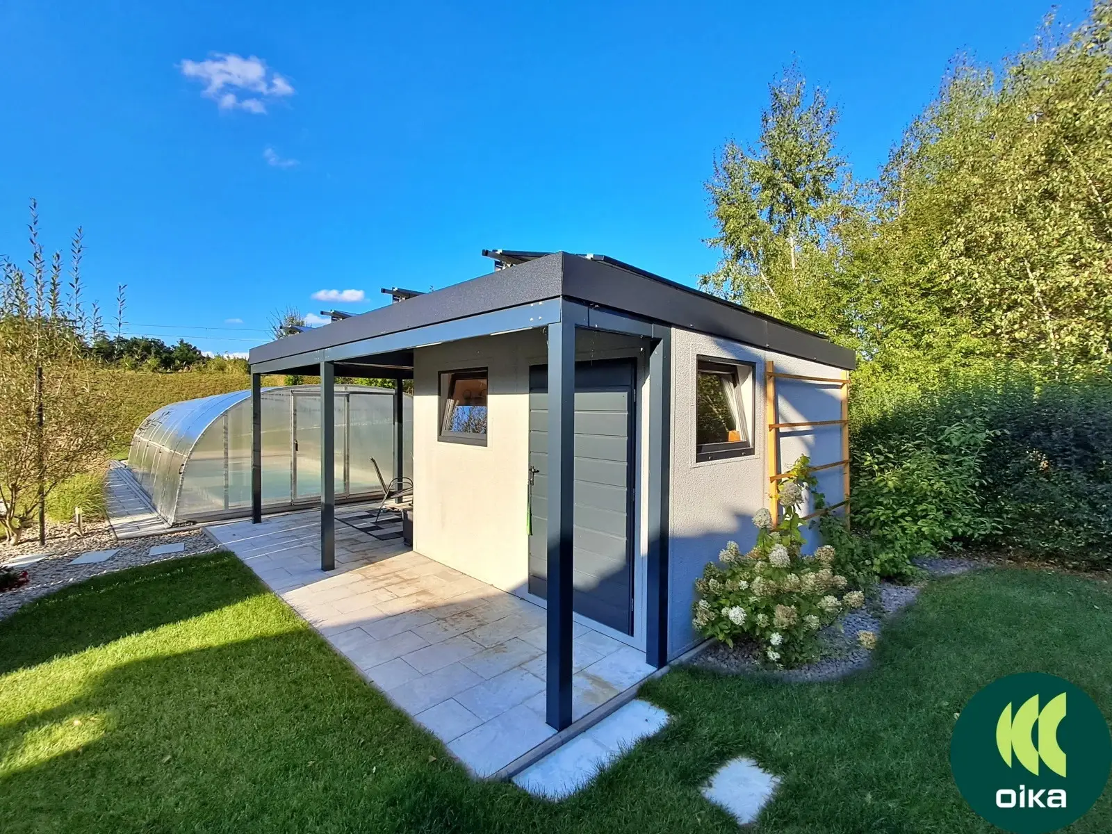 Zahradní domek se&nbsp;saunou