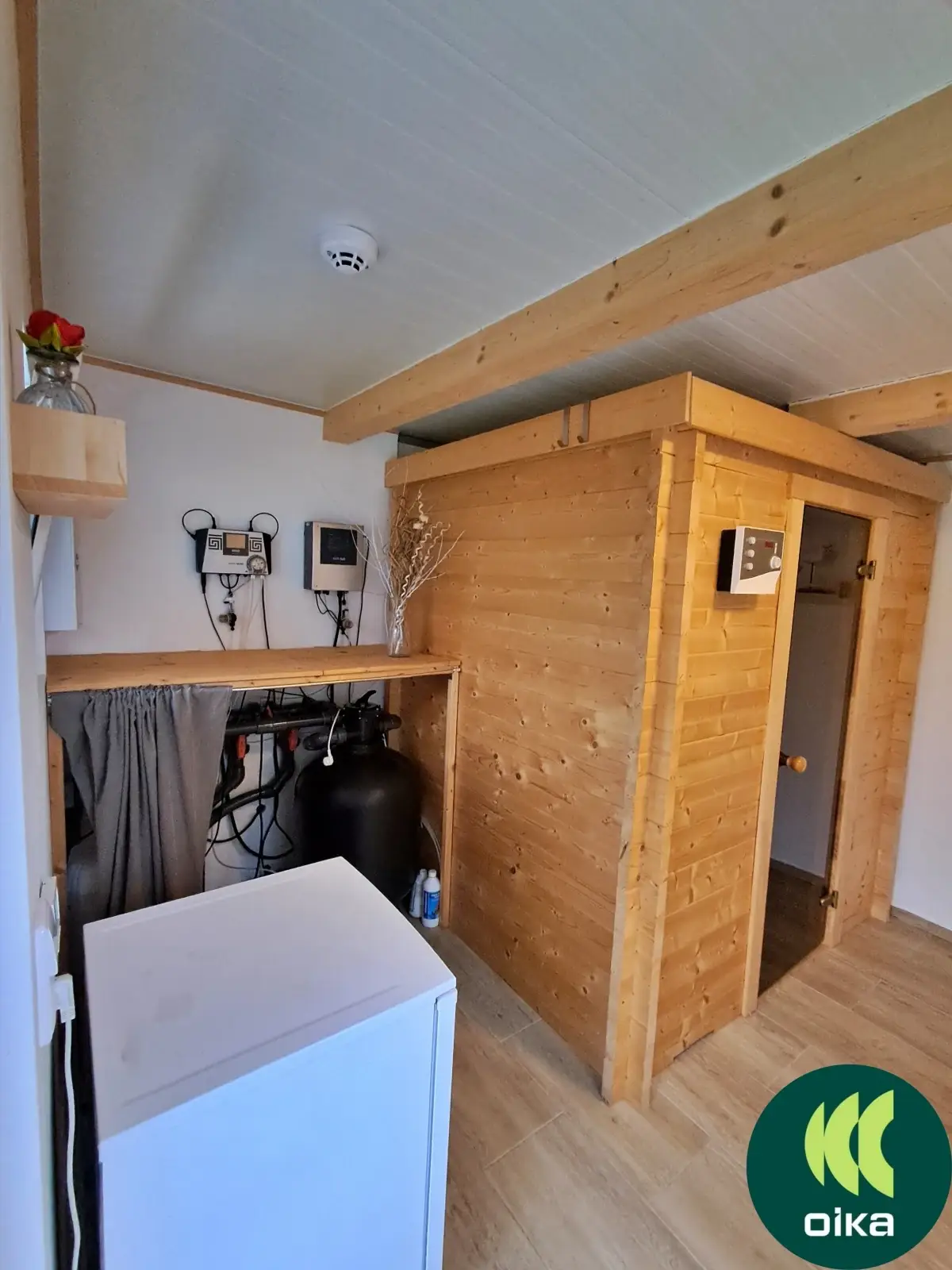 Zahradní domek se&nbsp;saunou